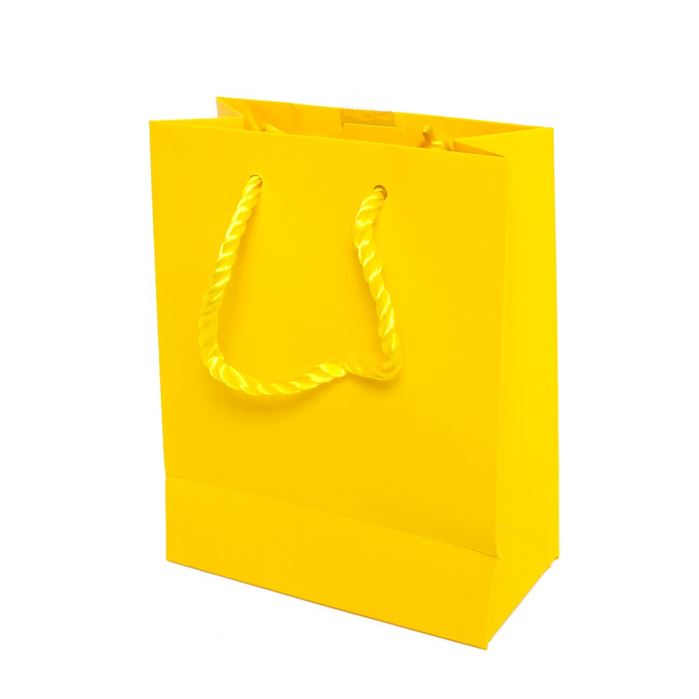 Jillson, Matte, Small Tote, Gift Bag, Yellow